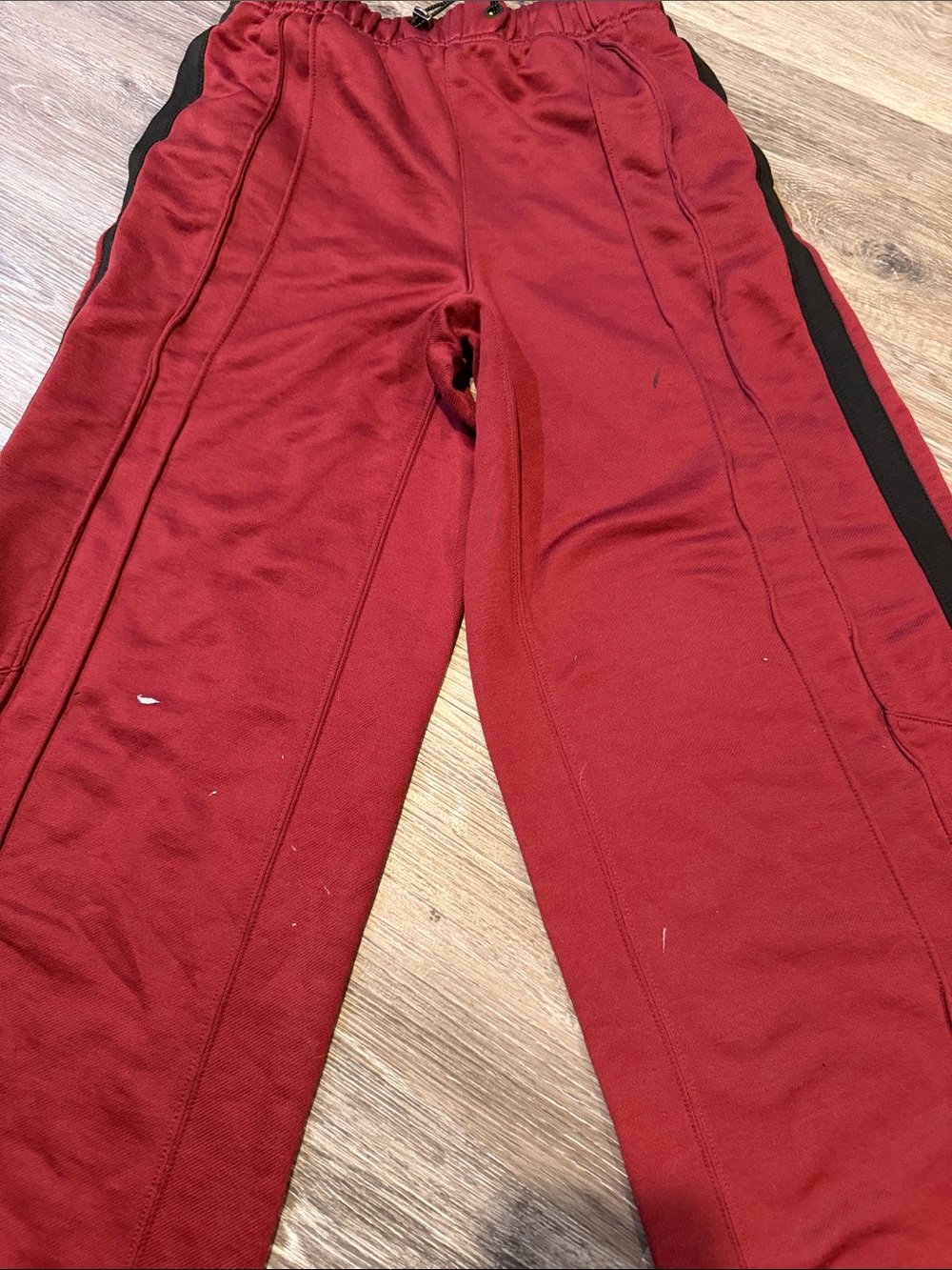 FP Movement by Free People Maroon Sweatpants with Black Side Stripe - Picture 5 of 5